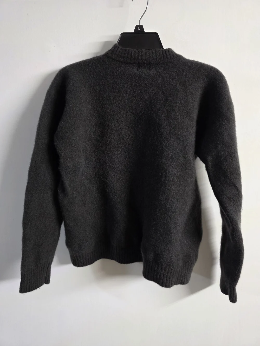 Vintage 90s Nike Golf Sweater Womens XL 100% Lambswool Black Hong Kong Swoosh